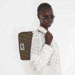 FENDI Baguette® Tobacco brown FF jacquard fabric bag - Image 7